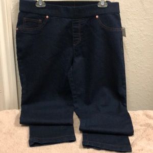 Dark denim jeggings